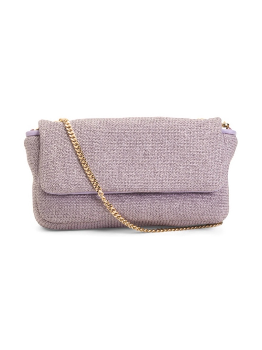 FALOR Made In Italy Small Purple Lilac Woven Crossbody NWTS